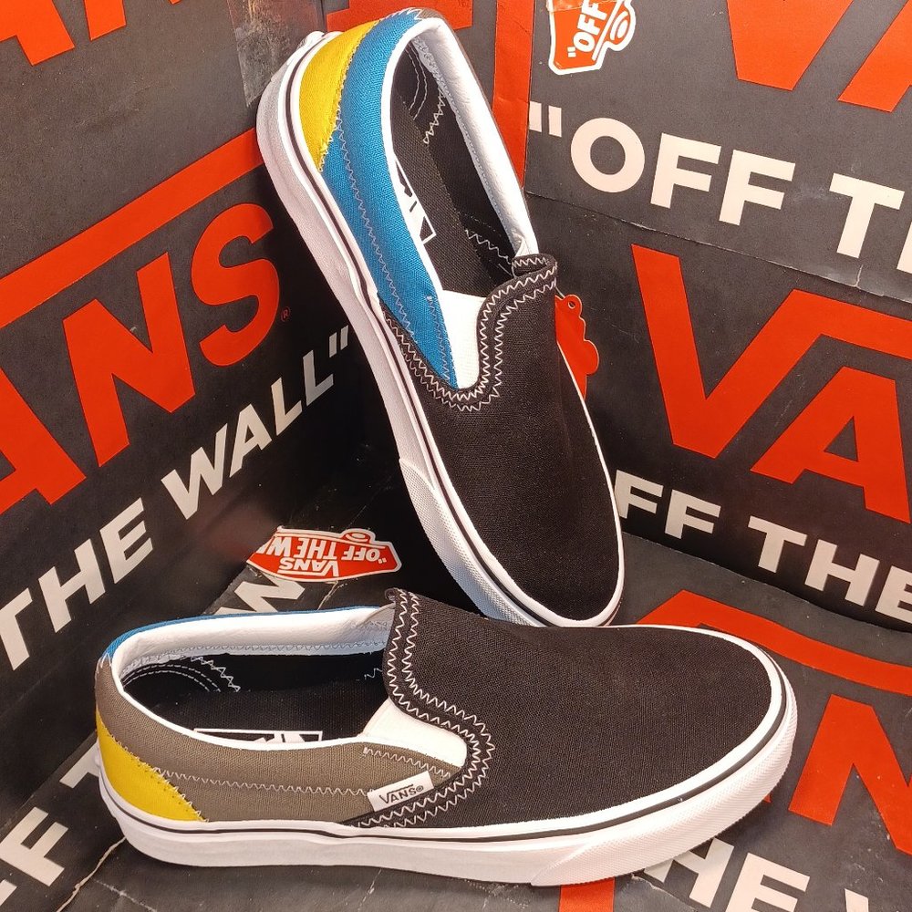 Vans Classic Slip-On Zig Zag Multi/True White Men's 5.5/Women's 7 VN0A4U3819Y